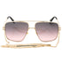 Marc Jacobs Brown Pink Gradient Lens Gold Sunglasses One Size